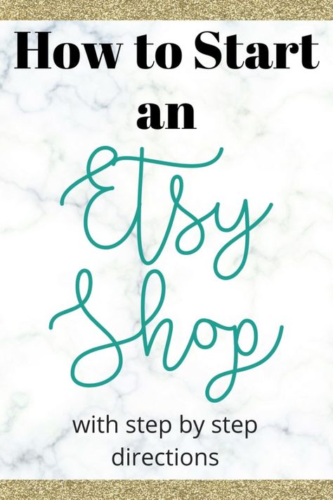 How to start an Etsy shop with easy step-by-step directions. Learn how to get started from an experienced Etsy shop seller with close to 50,000 sales. Starting Etsy Shop, Start An Etsy Shop, Starting An Etsy Business, Opening An Etsy Shop, Etsy Marketing, Etsy Business, Craft Business, Handmade Business, Jewelry Business