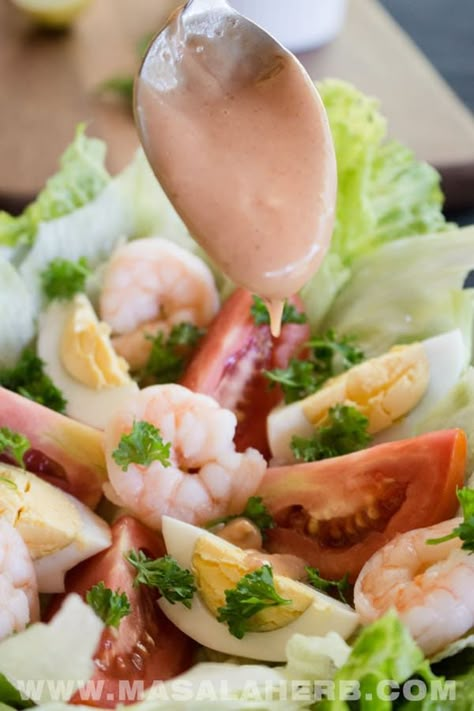 Shrimp Louie Salad Dressing, Crab Louie Salad Dressing, Louie Dressing Recipe, Louie Salad Recipe, Shrimp Louie Salad, Shrimp Louie, Crab Louie Salad, Meal Prep Menu, Salads Recipes For Dinner