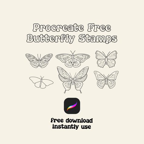 Free procreate stamp downloads drawn by me, download and instantly use 💖 Link in Bio #procreate #freestamps #freestampset #procreateillustration #procreateart #procreate5 #procreatetutorial #tips #procreatedesign #flowers Free Procreate Stamps, Free Procreate Brushes, Free Procreate, Procreate Stamps, Free Stamps, Procreate Brushes Free, Butterfly Stamp, Procreate Tutorial, Flower Stamp