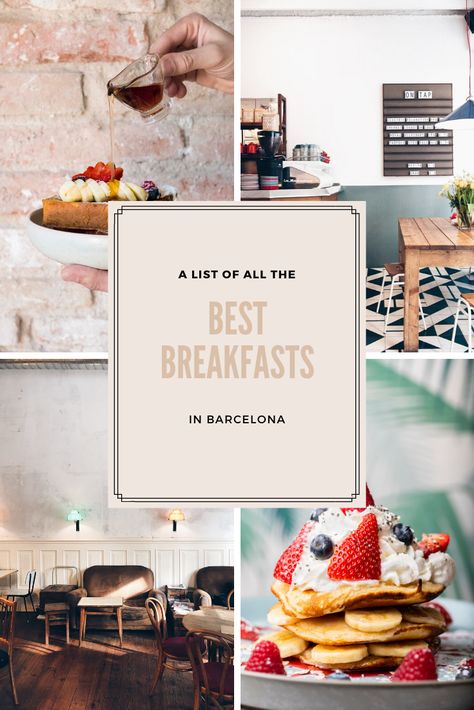 Breakfast In Barcelona, Barcelona Breakfast, Barcelona Packing List, Brunch Barcelona, Barcelona Vacation, Barcelona 2023, Barcelona Trip, Barcelona Itinerary, Barcelona Travel Guide