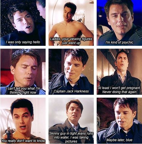 Jack Quotes Captain Jack Dr Who, Doctor Who Peter Capaldi, River Songs, Doctor John, Captain Jack Harkness, Jack Harkness, David Tennant Doctor Who, John Barrowman, Twelfth Doctor