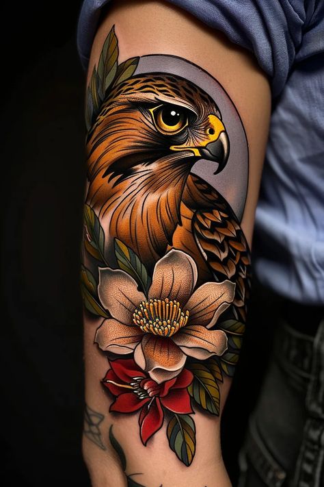 hawk tattoo ideas 36 Cooper Hawk Tattoo, Hawk Tattoo Design, Cooper Hawk, Hawk Tattoos, Red Tail Hawk, Hawk Tattoo, Cooper's Hawk, Bird Tattoos, Ink Inspiration