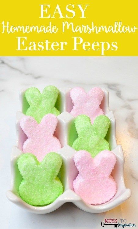 Easter Candy Recipes, Peeps Recipes, Easter Deserts, Easter Marshmallow, Homemade Marshmallow, Marshmallow Peeps, Easter Snacks, Easter Sweets, Easter Desserts Recipes