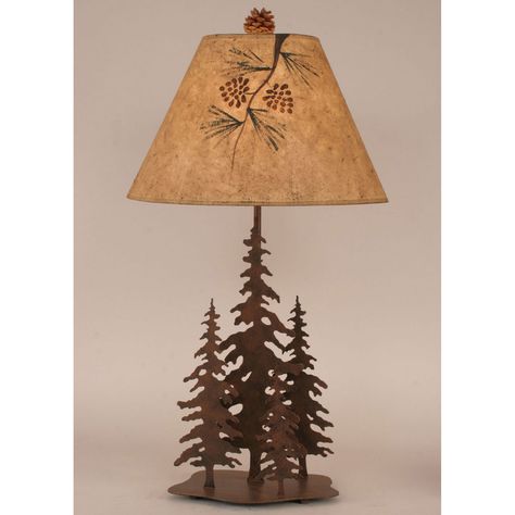 Deer Lamp, Rustic Table Lamps, Tree Table, Rustic Lamps, Rustic Lodge, Metal Table Lamps, Table Lamp Sets, Rustic Living, Rustic Living Room