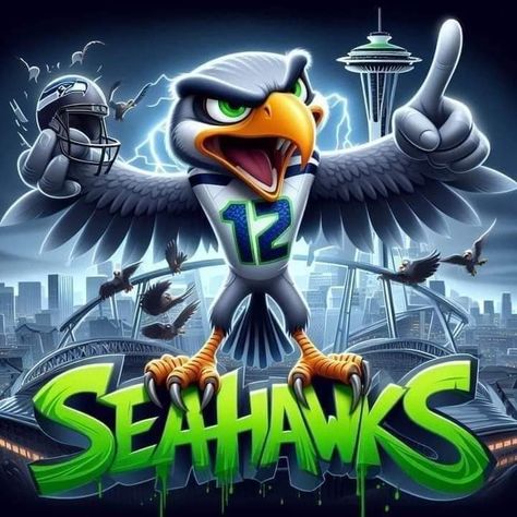 Seahawks Wallpaper, Seattle Wallpaper, Lady Hawk, Seahawks Funny, Nfl Football Helmets, Seattle Seahawks Football, Seattle Sports, Seahawks Football, Pinterest Ideas