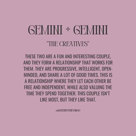 Gemini Love Compatibility + What Works 🤍 #Listentothevirgo Gemini Gemini Relationship, Gemini And Gemini Compatibility, Gemini X Gemini, Gemini Boyfriend, Gemini Love Compatibility, Gemini Relationship, Gemini Lover, Gemini Compatibility, Gemini Love