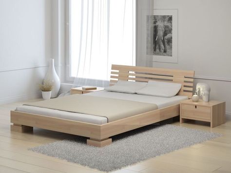 Simple Bed Designs, Platform Bed Designs, Wood Bed Design, Minimalist Bed, Bed Frame Design, Wooden Bed Design, Bed Design Modern, Furniture Design Wooden, Simple Bed