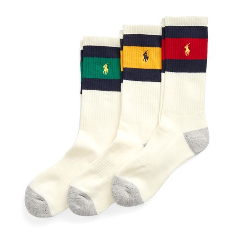 Mens Socks Fashion, Polo Bear, Logo Set, Ralph Lauren Collection, Fashion Socks, Cotton Polo, Polo Ralph Lauren Mens, Ralph Lauren Men, Mens Socks