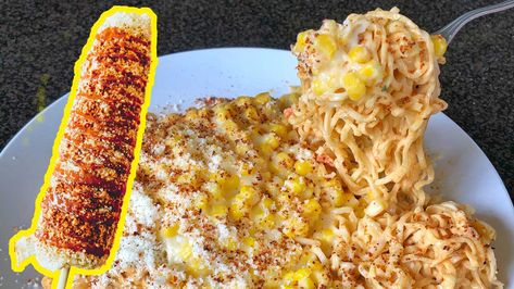 Elote Ramen Is The At-Home Instant Ramen Recipe Everyone Needs To Try Elote Ramen, Elote Recipe Oven, Authentic Elote Recipe, Easy Ramen Recipes, Szechuan Peppercorn, Spicy Peanut Butter, Cup Of Noodles, Cheese Ramen, Elote Recipe