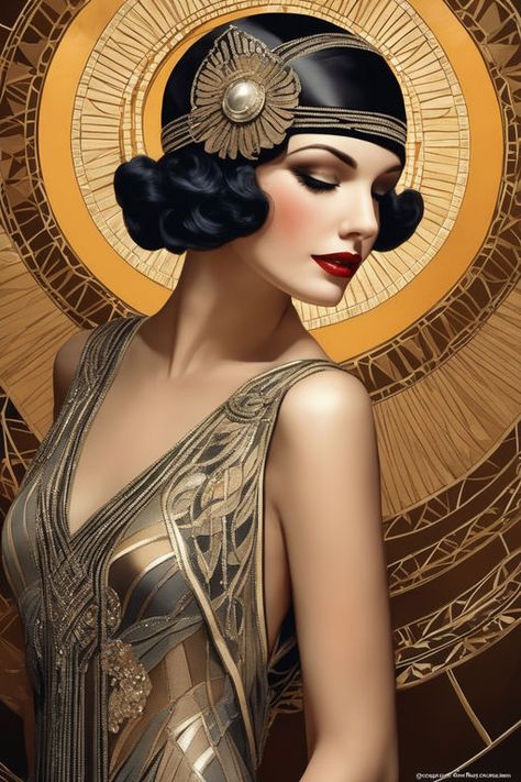 Luxurious flapper trend evening dress by Catrocks - Playground