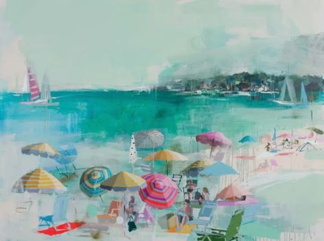 Teil Duncan: A Layered Painting Process | Artists Network Teil Duncan Art, Teil Duncan, Gouache Color, Beach Artwork, Figure Study, Favorite Artist, Beach Painting, Painting Process, Beach Art