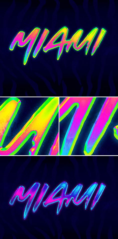 In today’s Photoshop tutorial I’m going to take you through the process of creating a vivid 80s style neon chrome text effect. This ultra rad style uses the most intense RGB colours available to create the brightest #photoshop #photoshoptutorial #photoshoptips #photoshoptricks #photoshopideas #photoshopeffects #photoshopdigitalbackground #photoshopshortcut #photoshopstyles Neon Text Effect, 80s Graphic Design, Neon Branding, Text Effects Photoshop, Chrome Text, Text Effect In Photoshop, Free Photoshop Text, Neon Font, Scifi Interior