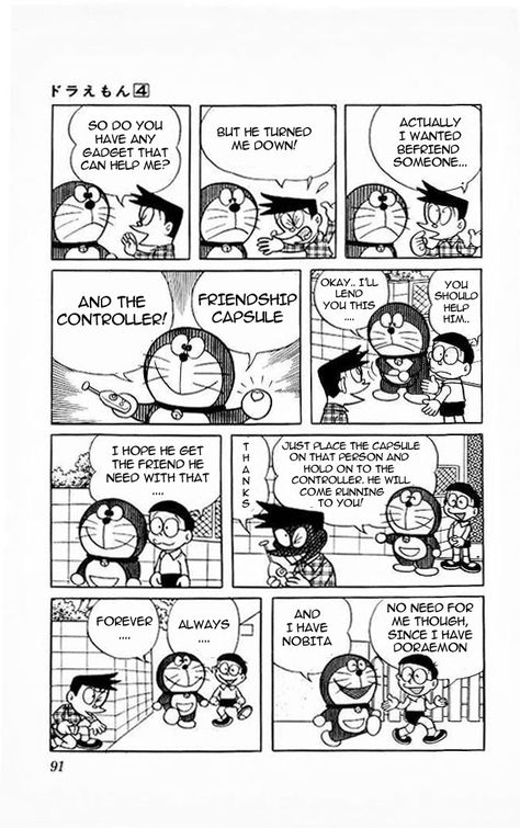 Comic About Friendship, Doraemon Journal, Manga In English, Comic Strip About Friendship, English Comics, Doraemon Comic English, Comics About Friendship, One Page Comic Story, Manga Comic Sketch