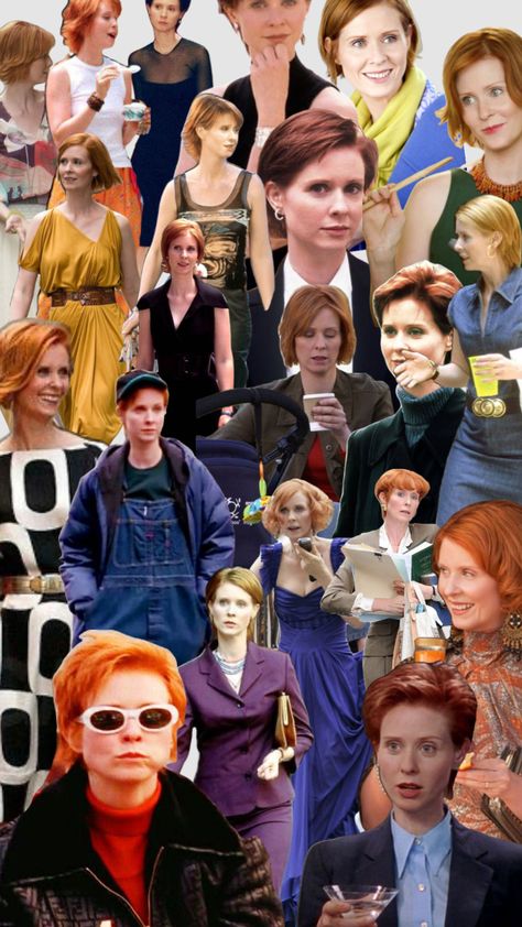 #miranda #mirandahobbes #sexandthecity #satc #outfitinspo #fashion #outfit #fashionicon #90s #tv #moodboard #collage Miranda Satc Aesthetic, Sexandthecity Miranda, Miranda Sexandthecity, Miranda Satc Outfits, Miranda Sexandthecity Outfits, Miranda Hobbes Aesthetic, Miranda Hobbes Outfits, Miranda Satc, Sexandthecity Fashion