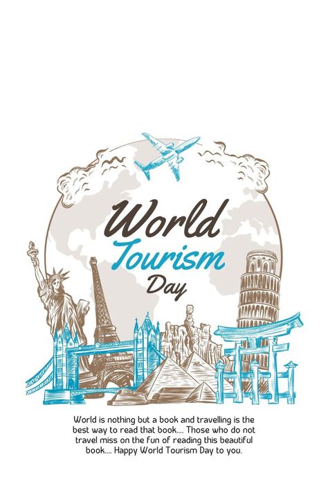 Happy World Tourism Day ! World Tourism Day Poster, Tourism Day Poster, Tourism Student, World Tourism Day, Office Wall Design, Tourism Day, Teacher Education, Cave Paintings, Seven Wonders