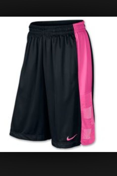 Pink and black Nike basketball shorts... Exercise Outfits, Basketball Fashion, Basketball Shorts Girls, Elite Shorts, Girls Basketball Shoes, Character Wardrobe, Nike Basketball Shorts, Sport Clothes, Girls Basketball