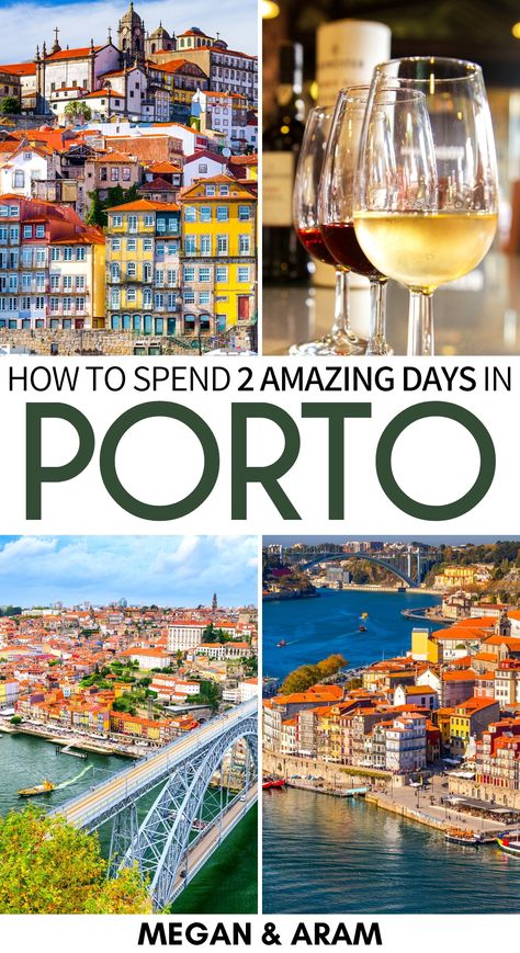 Porto 2 Days, Porto Itinerary, Porto Travel Guide, Day Trips From Porto, Porto Portugal Travel, Things To Do In Porto, Portugal Itinerary, Trip To Portugal, Porto Travel