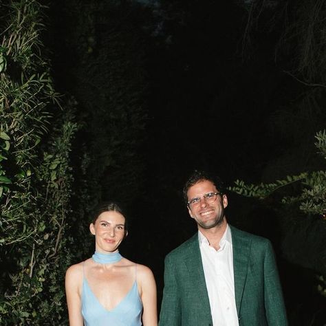 Kristen Marie Parker on Instagram: "Oh, how I loved @brooke__monty’s robin’s egg blue number by @khaite_ny paired with Ian’s green suit. Talk about a gorgeous color palette for their welcome party at Birba Palm Springs planned by @bashplease." Green Suit, Welcome To The Party, Palm Springs, Color Palette, How To Plan, Green, Blue, Color, Instagram