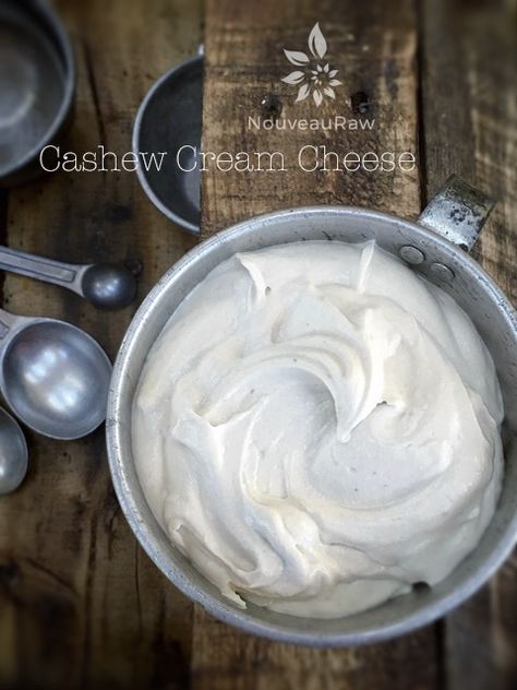 Cashew Cream Cheese Recipe, Vegan Basics, Cashew Cream Cheese, Vegan Staples, Cream Cheese Recipe, Raw Cheese, Lemon Juice Uses, Cheese Vegan, Diy Cheese