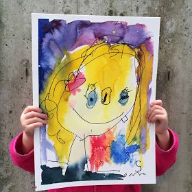 Doodlebug Dabblings: self portraits in watercolor by three year olds Self Portrait Kids, Puppies And Kittens, Liquid Watercolor, Kids Watercolor, Self Portraits, Kindergarten Ideas, Watercolor Projects, Art Walk, Watercolor Portraits