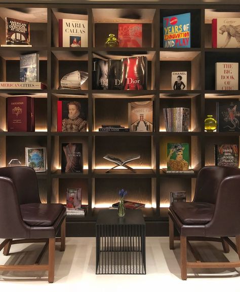 Read up on everything fashionable in our library stocked with the most beautiful @assouline literature 📚 -  #HotelCafeRoyal   #assouline   #library  #style  #interiordesign  #leadinghotels Library Styling, Luxury Home Library, Aesthetic Library, Dj Room, Rich Decor, Townhouse Interior, Interior Design Boards, Home Board, Beautiful Interior Design