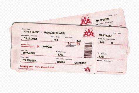 Plane Ticket Aesthetic, Ticket Aesthetic, Ticket Png, India Packing List, First Class Plane, First Class Ticket, Travel Baggage, First Class Tickets, Airline Ticket