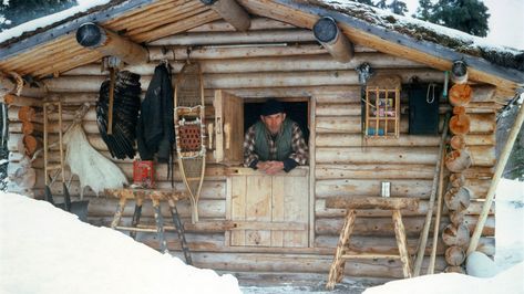 An original survivalist, Proenneke built his home by hand and lived alone in Alaska. But he was also a legendary conservationist and documentarian. Learn more about his remarkable story. How To Build A Log Cabin, Small Log Cabin, Building A Cabin, Small Cabin, Cabins And Cottages, A Log, Cabin Life, Mountain Man, Home Movies