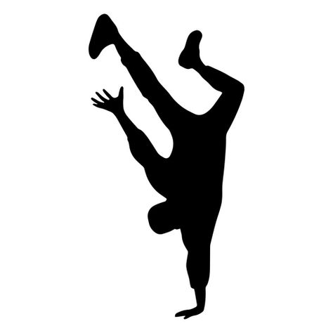 Silhouette of breakdancer PNG Design Handstand Silhouette, Disco Dancers Silhouette, Dance Vector Art, Acro Dance Silhouette, Breakdance Silhouette, Silhouette Png, Break Dance, Create T Shirt, Svg Design