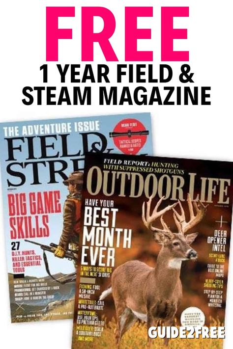 Field And Stream Magazine, Free Magazine Subscriptions, Outdoor Magazine, Field And Stream, Free Subscriptions, Free Magazines, No Strings Attached, Magazine Subscription, Free Stuff