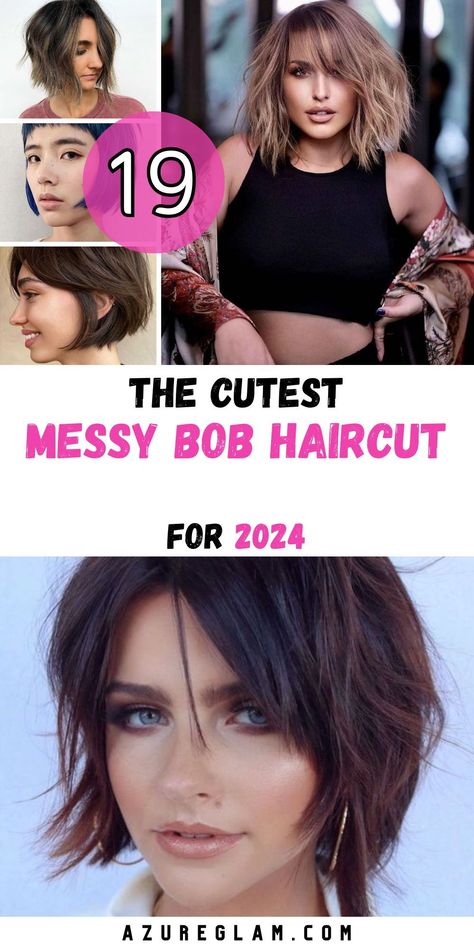 Discover the allure of the Messy Bob Haircut 2024, a hairstyle that epitomizes contemporary chic. With its choppy layers and optional bangs, it adds a touch of sophistication to your look. Whether you prefer it short, medium, or shoulder length, this haircut is perfect for women seeking a stylish and low-maintenance appearance. Embrace the beauty of the messy bob today. Sassy Mid Length Hair, Medium Choppy Bob Hairstyles, Layered Messy Bob With Bangs, Low Maintenance Bob Haircut, Messy Layered Bob, Messy Short Hairstyle Women, Shoulder Length Choppy Hair, Shoulder Length Hair Cuts With Layers Choppy, Short Hairstyle Women Fine Hair Low Maintenance