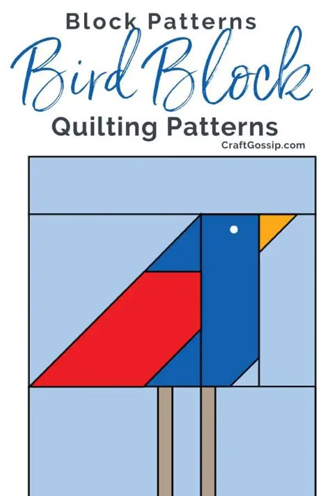 Bird Quilt Patterns, Sewing Patterns For Babies, Bird Quilt Blocks, Bird Quilts, Paper Pieced Quilt Patterns, Barn Quilt Designs, Spring Quilts, Quilt Square Patterns, Quilt Block Patterns Free