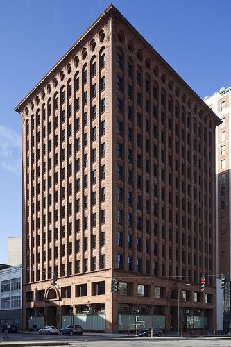 The Guaranty Building, 1895-6 Guaranty Building, Minecraft City Buildings, Louis Sullivan, Chicago School, Brick Masonry, Brick Architecture, American Architecture, Architecture Exterior, Facade Architecture