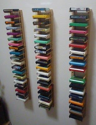 How to store game cartridges... ideas. Nintendo Cartridge, Games Storage, Video Game Storage, Wall Mount Storage, 80s Stuff, Nerd Cave, Arcade Room, Retro Japan, Game Storage