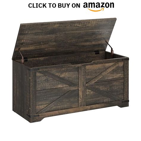 DWVO Storage Bench, Farmhouse Storage Chest with 2 Safety Hinges, 39.4" Retro Wooden Storage Organizer, Shoe Bench for Entryway, Bedroom, Living Room, Dark Rustic Oak

#homedesign #homedecor #housedesign #housedecor #room #roomdecor #roomdesign #interior #design #home #house #furniture #decor #bedroom #kitchen #livingroom Bench For Entryway, Wabi Sabi Home Decor, Living Room Dark, Storing Shoes, Farmhouse Storage, Room Dark, Porch Living, How To Store Shoes, Storage Trunk