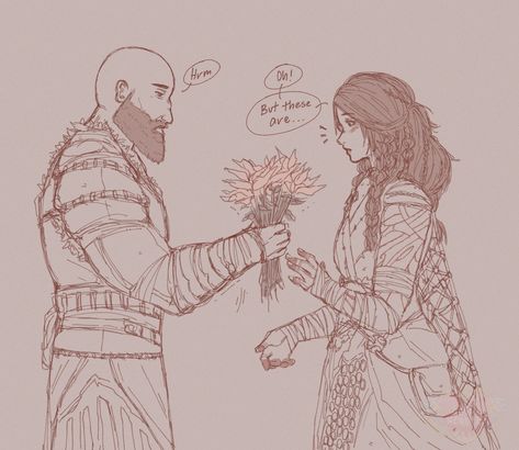 Kratos And Freya Fanart, Freya X Kratos, Kratos And Faye Fanart, Atreus X Angrboda, Freya And Kratos, Gow Freya, Kratos X Freya, Kratos And Freya, Gow Kratos