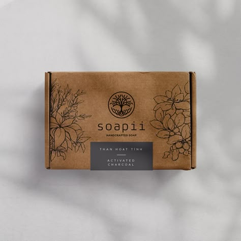 Soapii on Packaging of the World - Creative Package Design Gallery Soap Packaging Design, Luxury Box Packaging, Elegant Packaging, Packaging Ideas Business, Small Business Packaging Ideas, Craft Packaging, Branding Design Packaging, Box Packaging Design, Cadeau Diy