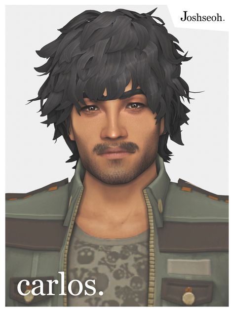 Sims 4 Cc Hair Male Long Curly, S4cc Facial Hair, Sims 4 Male Short Hair Cc, Sims 4 Cc Wavy Hair Male, Sims 4 Wavy Hair Male, Sims Cc Men Face, Sims 4 Cc Men Hair Patreon Free, Ts4 Male Curly Hair, Fluffy Hair Sims 4 Cc