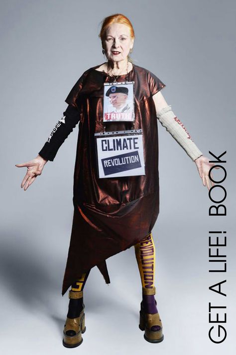 #Design #VivienneWestwood #Fashion #Environment Climate Revolution, Climate Activism, Malcolm Mclaren, Sheridan Smith, Davina Mccall, Eat Less, English Fashion, Textiles Fashion, Iconic Women