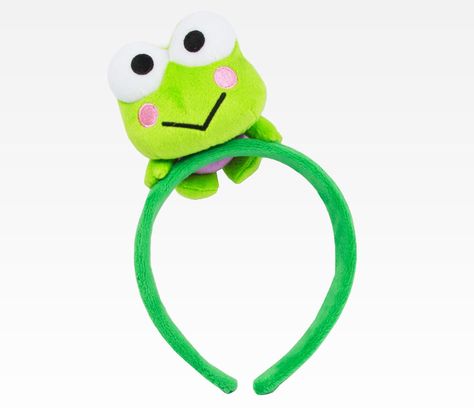 Keroppi Plush Headband: Green Keroppi Accessories, Keroppi Stuff, Keroppi Plush, Shop Hello Kitty, Frog Pictures, Charmmy Kitty, Green Headband, Hello Kitty And Friends, Kitty Plush