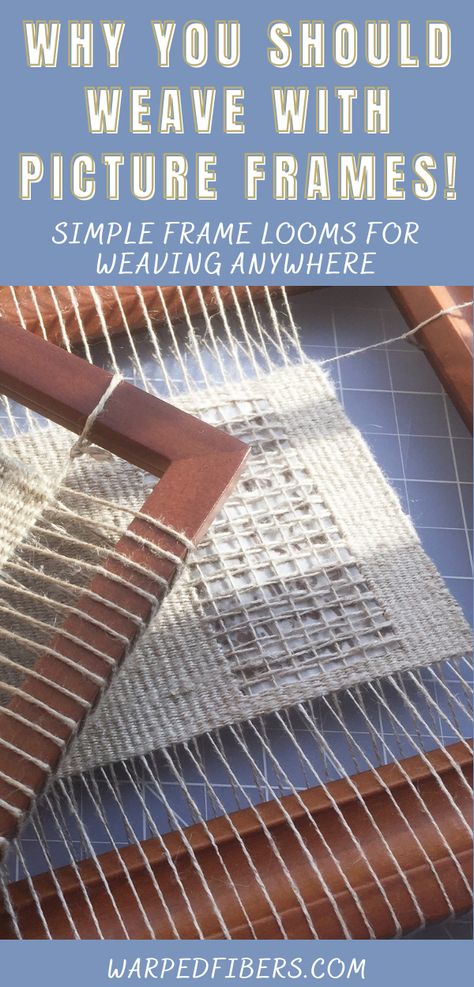 Diy Loom Frame How To Make, Diy Weaving Loom, Weaving Loom For Sale, Frame Weaving, Lap Loom, Diy Loom, Simple Weaving, Tapestry Loom Weaving, Weaving Patterns Loom