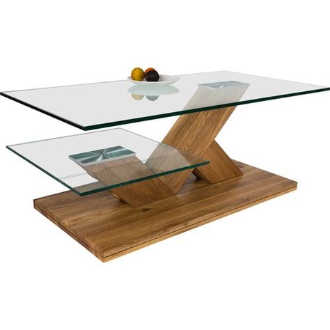 Glass Wood Table, Meja Industrial, Coffee Table Designs, Tea Table Design, Center Table Living Room, Wood Table Diy, Wooden Sofa Set Designs, Dining Table In Living Room, Unique Coffee Table