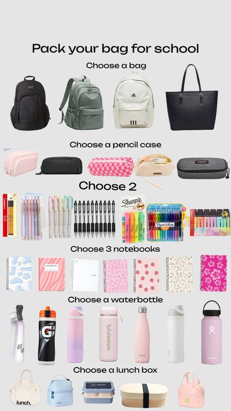 Pack your bag for school 🏫 #backtoschool Highschool Bag Checklist, Pack School Bag With Me, Things To Put In Your Backpack, Things To Pack In Your School Bag, What To Pack In Your School Bag, What To Put In Your School Bag, Whats In My School Bag, School Bag Organization, Middle School Essentials