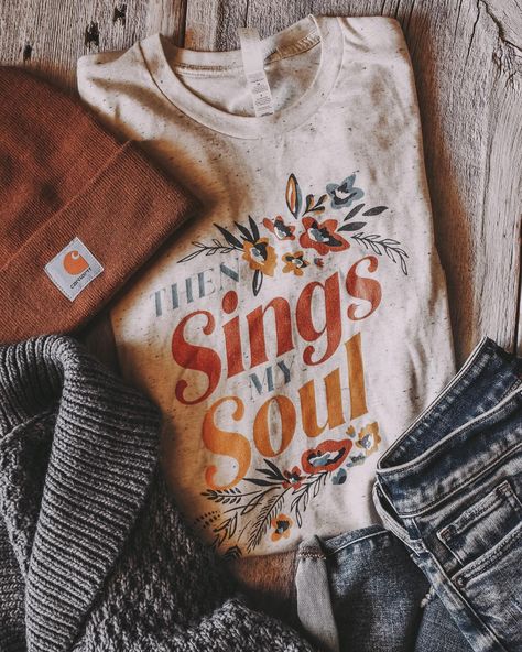 Then sings my soul🎶 It Is Well With My Soul Painting, It Is Well With My Soul Sign, Be Still My Soul Hymn, It Is Well With My Soul Shirt, Collective Soul Shirt, Then Sings My Soul, Hair Clothes, Custom Tees, Christian Shirts