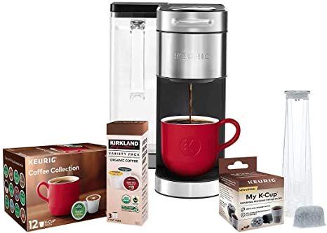 Keurig K-Supreme Plus C Single Serve Coffee Maker with 15 K-Cup Pods Single Serve Coffee Maker, Peets Coffee, Tea Brewer, Pod Coffee Makers, Reusable Coffee Filter, Keurig Coffee Makers, Keurig Coffee, Amazon Coffee, Single Serve Coffee Makers