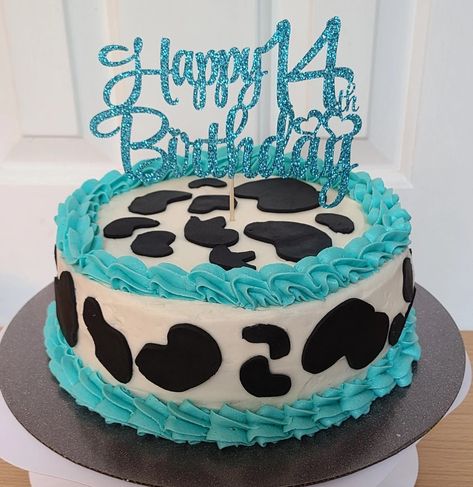 Birthday Cake 14th, Cow Print Birthday Cake, Country Birthday Cakes, Cow Print Cakes, Western Birthday Cakes, Cowgirl Birthday Cakes, Cow Birthday Cake, Cow Print Birthday, 19th Birthday Cakes