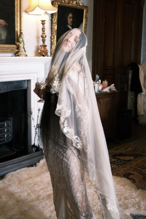 Tap to see more. Tish Weinstock, Ivy Getty, Adwoa Aboah, Lila Moss, Dramatic Hair, Extraordinary Women, Vintage Gowns, Gothic Wedding, Morning Wedding