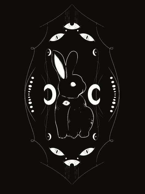 Bunny Rabbit Wallpaper, Dark Bunny Wallpaper, Goth Bunny Drawing, Creepy Easter Wallpaper, Vampire Bunny Tattoo, Dark Easter Wallpaper, Black Bunny Drawing, Dark Bunny Aesthetic, Black Rabbit Aesthetic