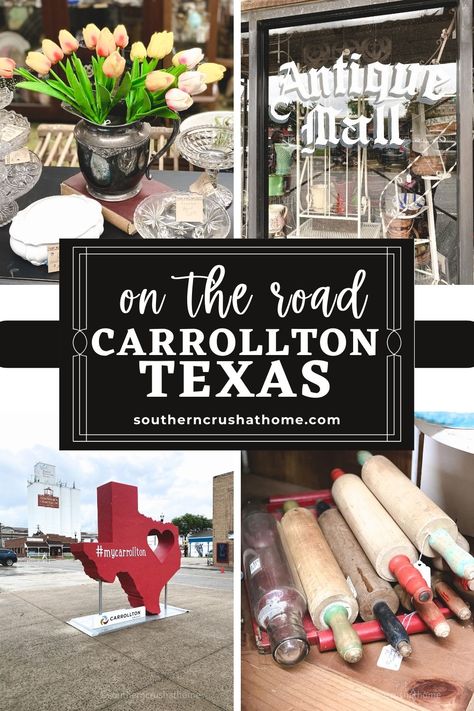 on the road in carrollton tx antiques rolling pin collection downtown carrollton tx sign silver pitcher with tulips southerncrushathome How To Make A Gift Bow, Christmas Gift Videos, Diy Candles Video, Carrollton Texas, Christmas Gift Bow, Diy Candles Easy, Christmas Angel Crafts, White Pillar Candles, Fancy Bows