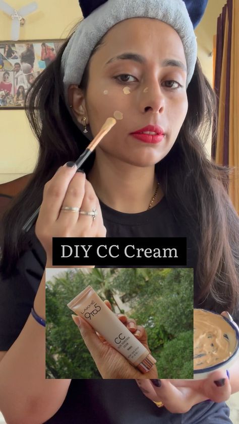 priyasbeautytips_ on Instagram: DIY Lakme 9to5 CC Cream🫣 . . This DIY Makes me crazy🫠 . . #CCcream #homemadecccream #diycccream #lakme9to5 #cccream #makeup #mskeuppfoducts… Diy Cc Cream, Cc Cream Makeup Look, Cream Makeup Look, Lakme Cc Cream, Creamed Honey, Basic Makeup, Cream Makeup, Instagram Diy, Cc Cream