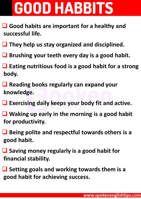 Sharing with you an essay on Good Habits, 10 Lines on Good Habits in English for Classes 1, 2, 3, 4, 5, 6, 7, 8. These 10 Lines, short essays are very helpful for all students and children. Also, I have shared key points to remember for primary students. 10 Lines On Good Habits In English Short Essay on Good ... Read more Essay For Class 2 In English, English Paragraph, Compare And Contrast Essay, Common App, Common App Essay, Hindi Grammar, Good Study Habits, English Essay, Short Moral Stories